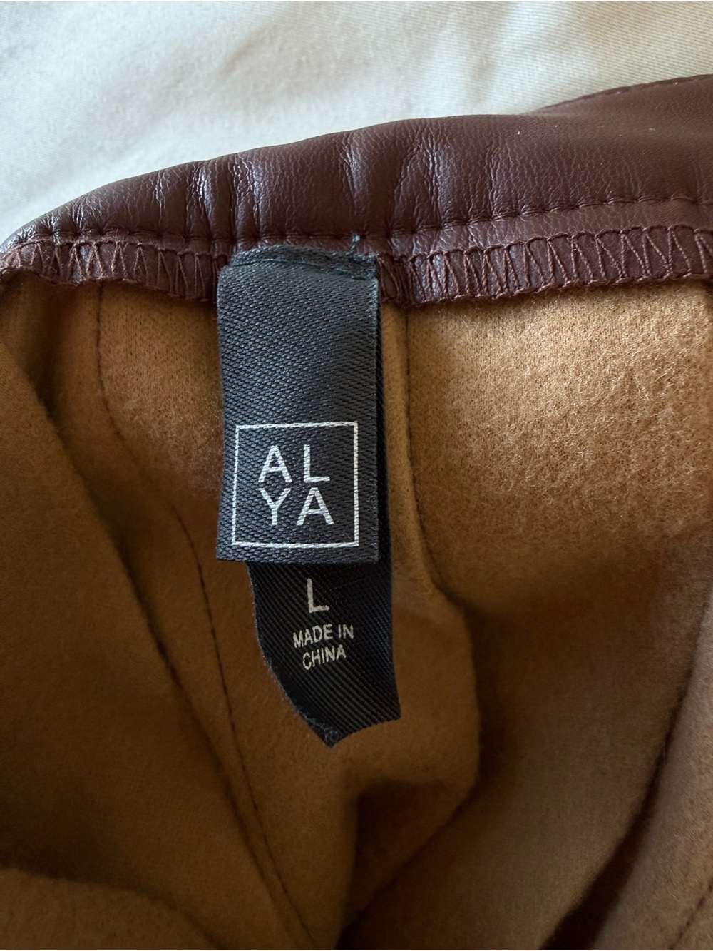 Alya Chocolate Brown Faux Leather Pleated Skater Skirt - Picture 5 of 7